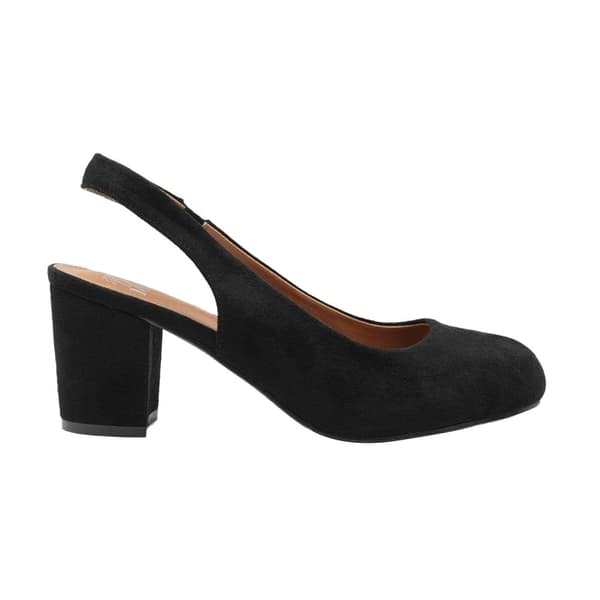 Where's That From Womens/Ladies Edith PU Sling Back Extra Wide Block Heel Shoes