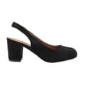 Miniatyrbilde 1 av 2: Where's That From Womens/Ladies Edith PU Sling Back Extra Wide Block Heel Shoes