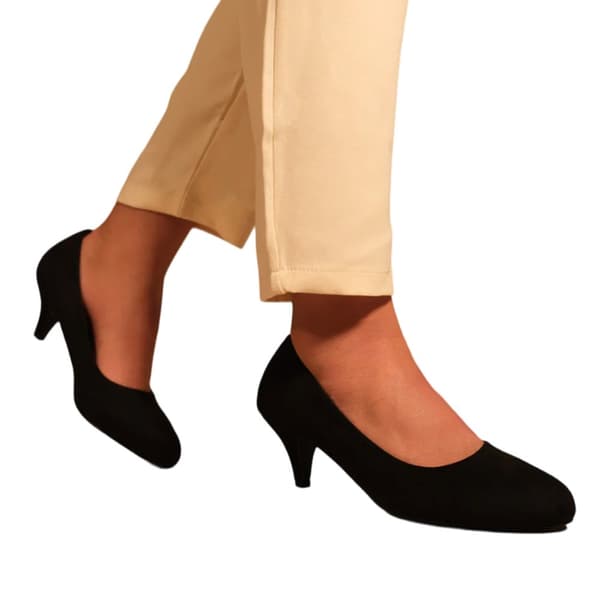 Where's That From Womens/Ladies Shea Faux Suede Low Heel Court Pumps