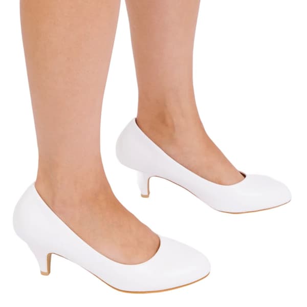 Where's That From Womens/Ladies Shea Faux Suede Low Heel Court Pumps