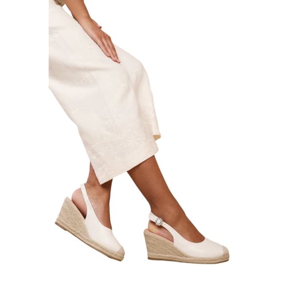 Where's That From Dam/Dotter Nevada Diamante PU Sling Back Wedge