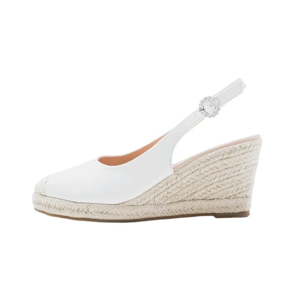 Where's That From Dam/Dotter Nevada Diamante PU Sling Back Wedge