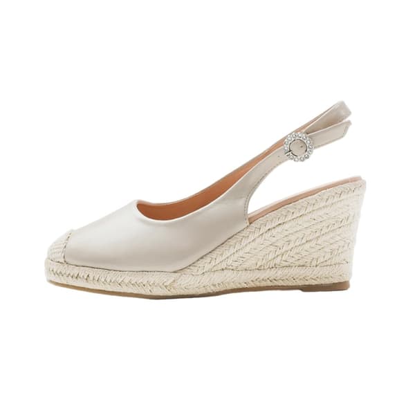 Where's That From Dam/Dotter Nevada Diamante PU Sling Back Wedge