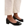 Pikkukuva 2 / 2: Where's That From Womens/Ladies Wonder Bow Low Block Heel Court Shoes