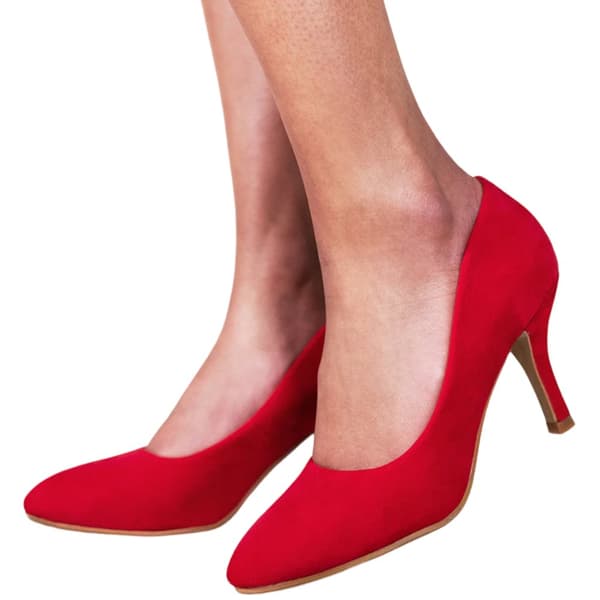 Where's That From Dam/Dam mocka spetsig medelhög klack Pumps