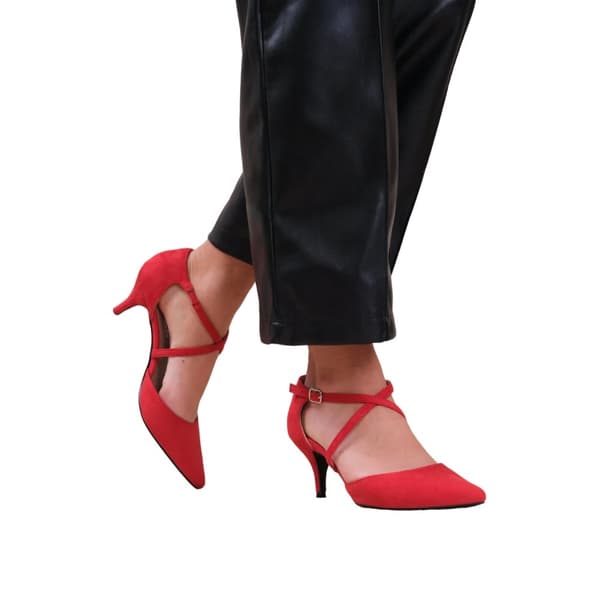 Where's That From Womens/Ladies Kennedi Crossover Strap Kitten Heel Shoes