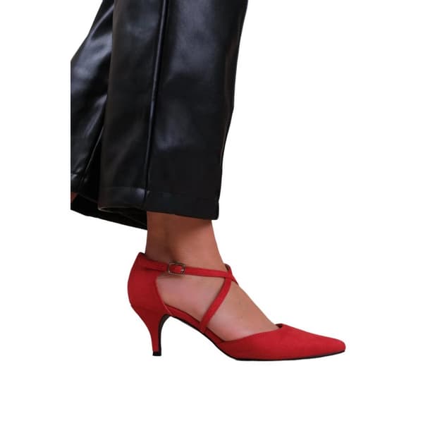 Where's That From Womens/Ladies Kennedi Crossover Strap Kitten Heel Shoes