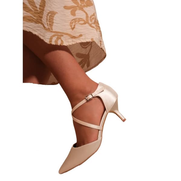 Where's That From Womens/Ladies Kennedi Crossover Strap Kitten Heel Shoes