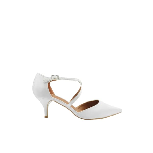 Where's That From Womens/Ladies Kennedi Crossover Strap Kitten Heel Shoes