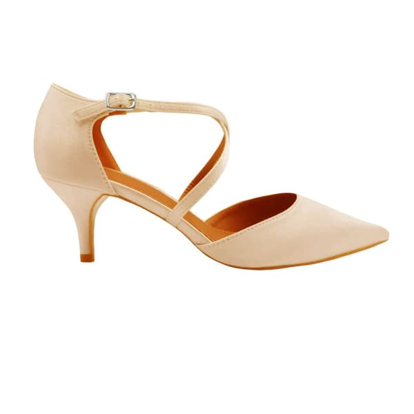 Where's That From Womens/Ladies Kennedi Crossover Strap Kitten Heel Shoes