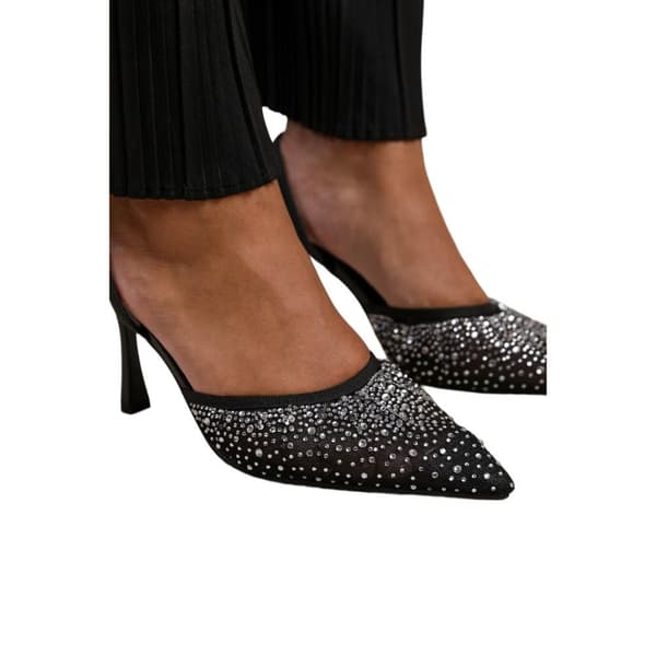 Where's That From Womens/Ladies California Diamante Faux Leather Sling Back Sandals