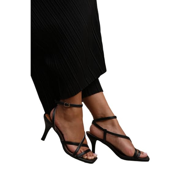Where's That From Womens/Ladies Austin PU Crossover Strap Wide Sandals