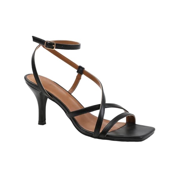 Where's That From Womens/Ladies Austin PU Crossover Strap Wide Sandals