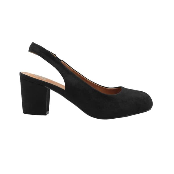 Where's That From Womens/Ladies Edith Suede Sling Back Wide Block Heel Shoes