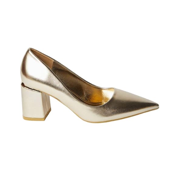 Dorothy Perkins Womens/Ladies Baden Metallic Detail Medium Block Heel Court Shoes