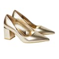Pikkukuva 1 / 3: Dorothy Perkins Womens/Ladies Baden Metallic Detail Medium Block Heel Court Shoes