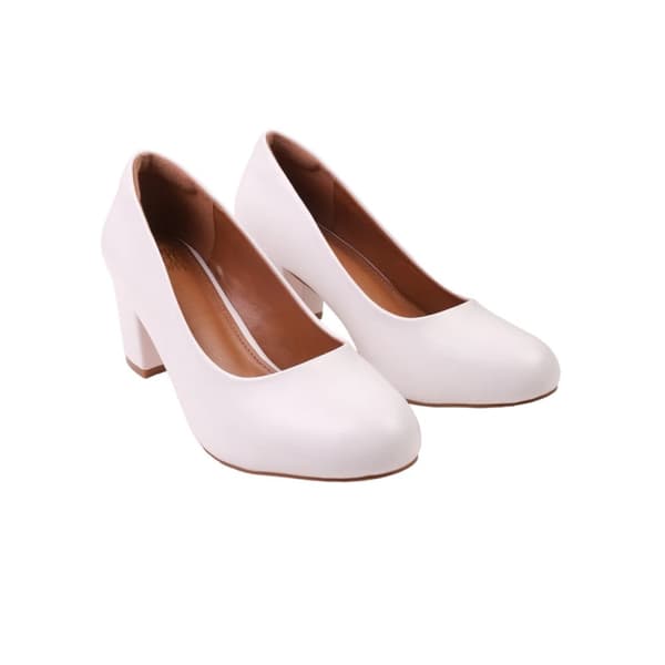 Where's That From Womens/Ladies Melrose Faux Leather Medium Block Court Shoes
