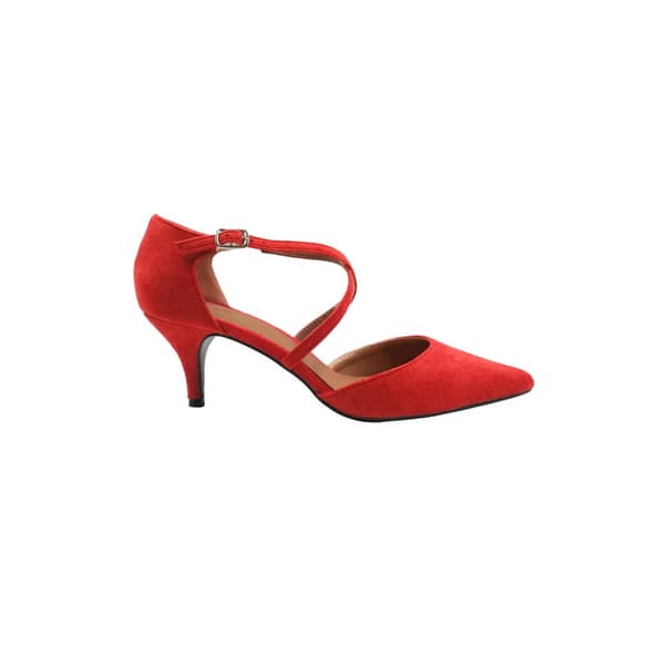 Where's That From Womens/Ladies Kennedi Suede Crossover Strap Kitten Heel Shoes