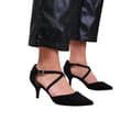 Pikkukuva 2 / 3: Where's That From Womens/Ladies Kennedi Suede Crossover Strap Kitten Heel Shoes