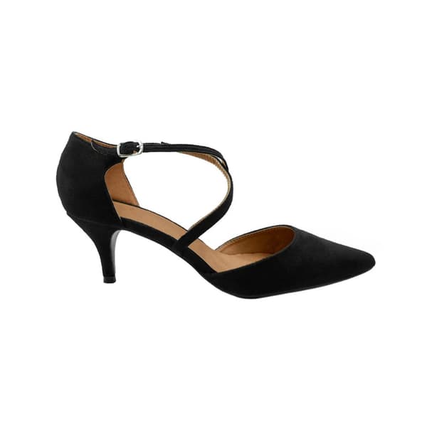 Where's That From Womens/Ladies Kennedi Suede Crossover Strap Kitten Heel Shoes