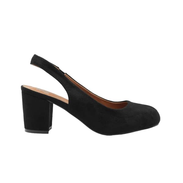 Where's That From Womens/Ladies Edith PU Sling Back Wide Block Heel Shoes