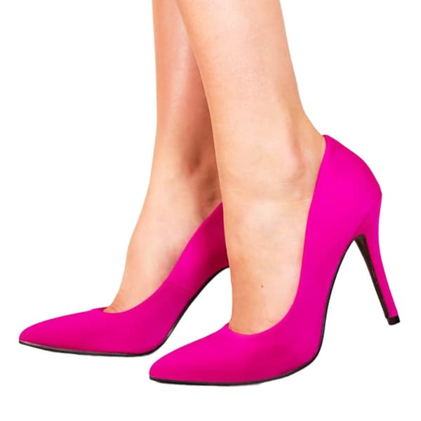 Where's That From Womens/Ladies Leah Suede High Heel Pumps