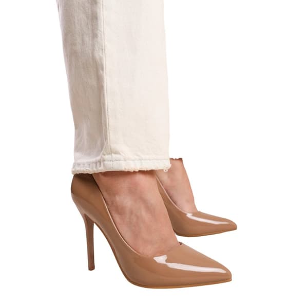 Where's That From Womens/Ladies Kyra Patent Faux Leather High Stiletto Heel Pumps