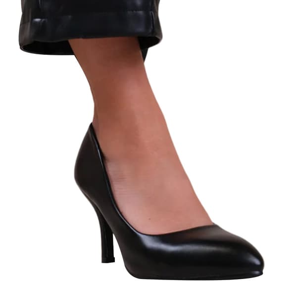 Where's That From Womens/Ladies Paola PU Pointed Mid High Heel Court Shoes