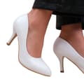 Pikkukuva 2 / 3: Where's That From Womens/Ladies Paola PU Pointed Mid High Heel Court Shoes