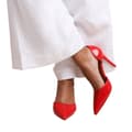 Miniatyrbilde 4 av 4: Where's That From Womens/Ladies Athens Patent Faux Leather Pointed Stiletto Heel High Heels