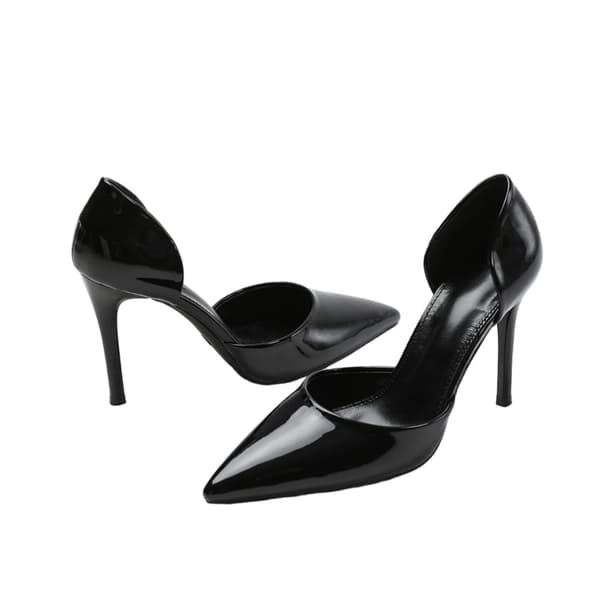 Where's That From Womens/Ladies Athens Patent Faux Leather Pointed Stiletto Heel High Heels