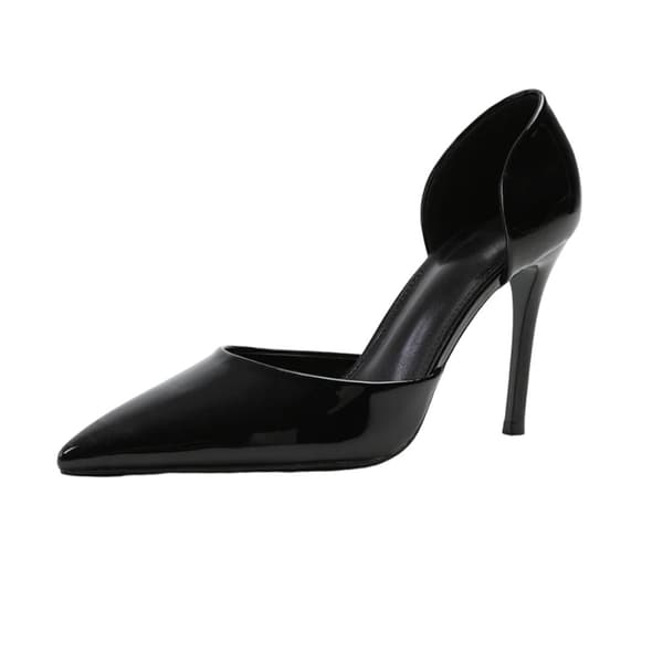 Where's That From Womens/Ladies Athens Patent Faux Leather Pointed Stiletto Heel High Heels