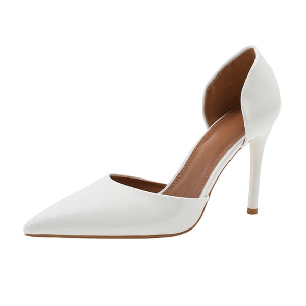 Where's That From Womens/Ladies Athens Patent Faux Leather Pointed Stiletto Heel High Heels