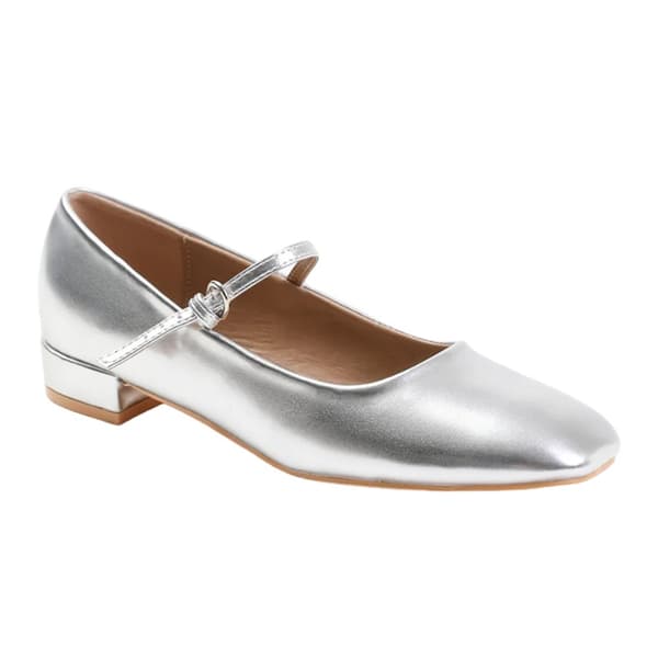 Where's That From Womens/Ladies Minsk PU Buckle Detail Wide Low Heel Ballet Shoes