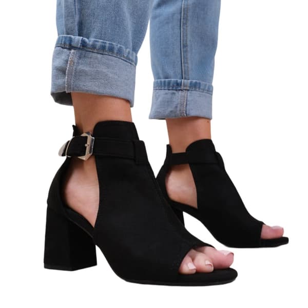 Where's That From Womens/Ladies Lisa Open Toe Block Heel High Heels