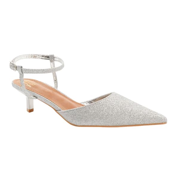 Where's That From Womens/Ladies Malta Faux Leather Adjustable Strap Wide Kitten Heel Sandals