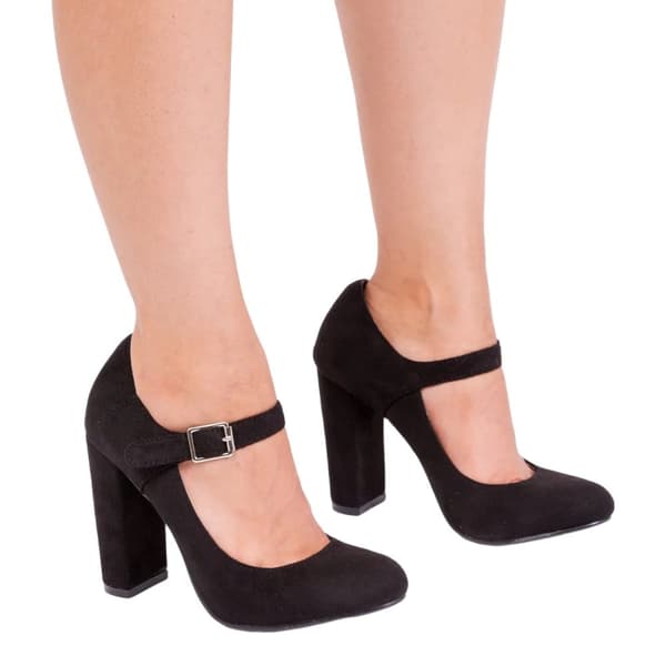 Where's That From Womens/Ladies Michelle High Block Heel Pumps Black 5 UK