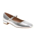 Miniatyrbillede 1 af 4: Where's That From Womens/Ladies Minsk Metallic PU Buckle Detail Low Heel Pumps