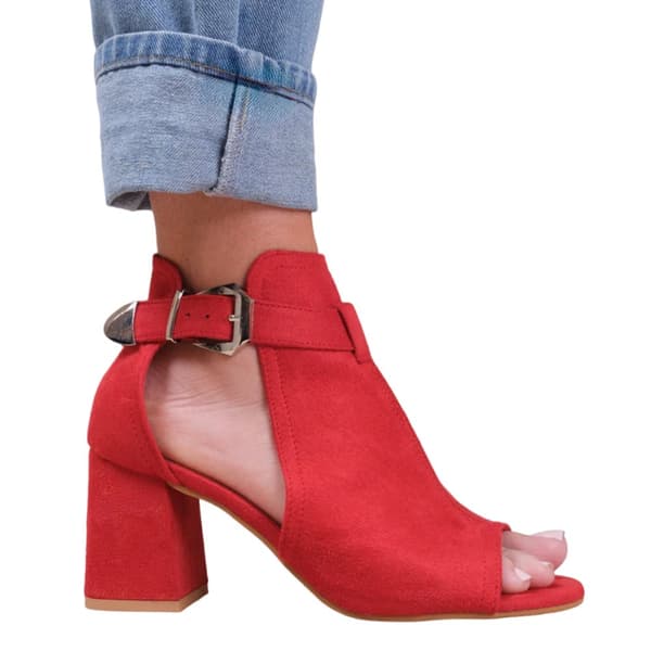 Where's That From Womens/Ladies Lisa Suede Open Toe Wide Block Heel Sandals