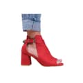 Miniatyrbilde 2 av 2: Where's That From Womens/Ladies Lisa Suede Open Toe Block Heel High Heels