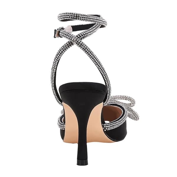Where's That From Womens/Ladies Fanen Bow Diamante Stiletto Heel High Heels