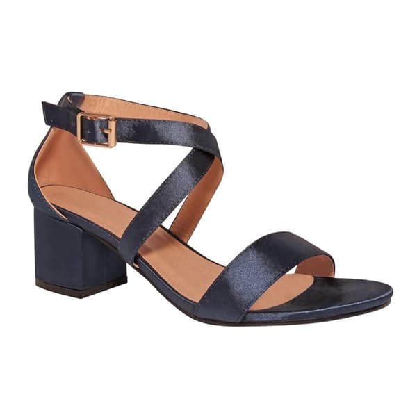 Where's That From Womens/Ladies Amber Strappy Satin Peep Toe Medium Block Heel Sandals
