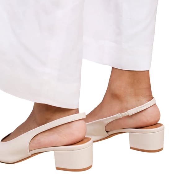 Where's That From Womens/Ladies Michigan Patent Leather Sling Back Low Block Heel Sandals