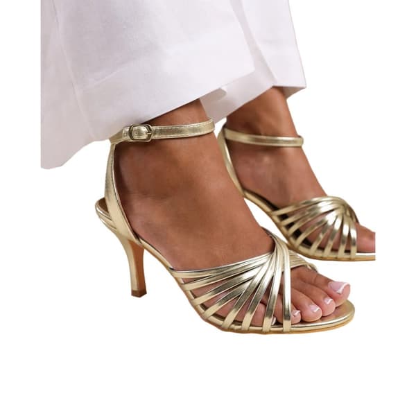 Where's That From Womens/Ladies Cyprus Crossover Strap Mid Heel Sandals