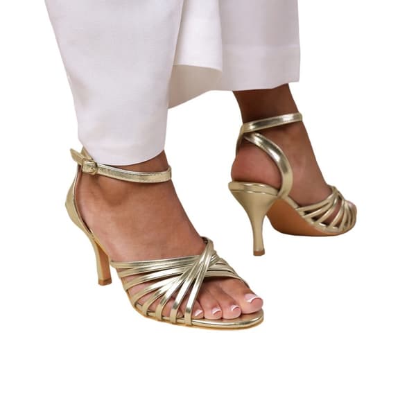 Where's That From Womens/Ladies Cyprus Crossover Strap Mid Heel Sandals