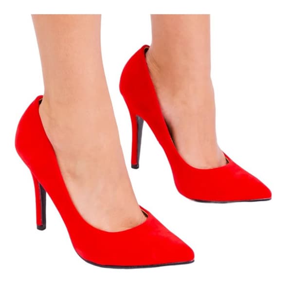 Where's That From Womens/Ladies Leah Suede Pointed High Heel Court Pumps