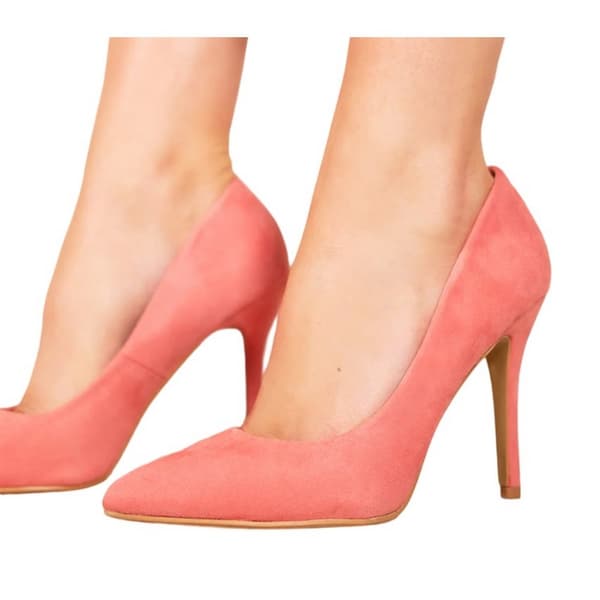 Where's That From Womens/Ladies Leah Suede Pointed High Heel Court Pumps