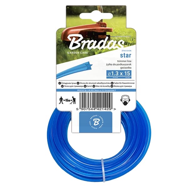 Sæt med 10 produkter. TRIMMER line, stjerne 2,0mm x 50m - kort