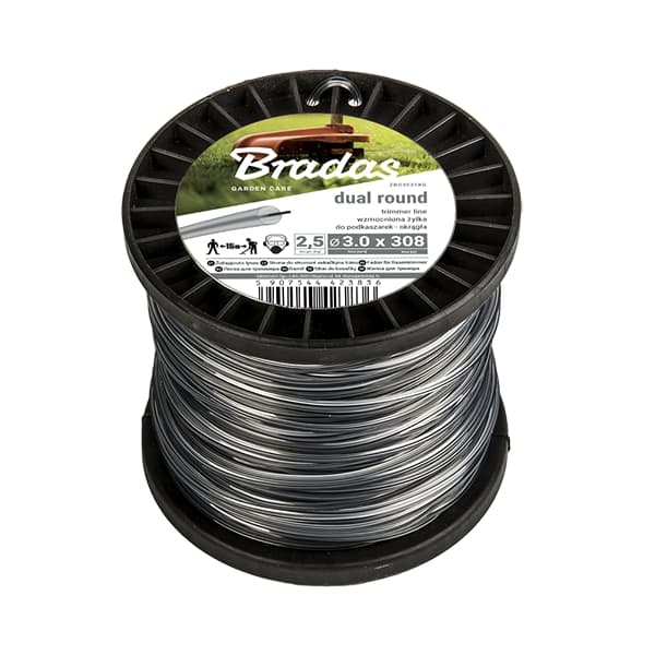 Sæt med 3 produkter. Trimmerline RIPPER DUAL, rund 2,7mm x 100m