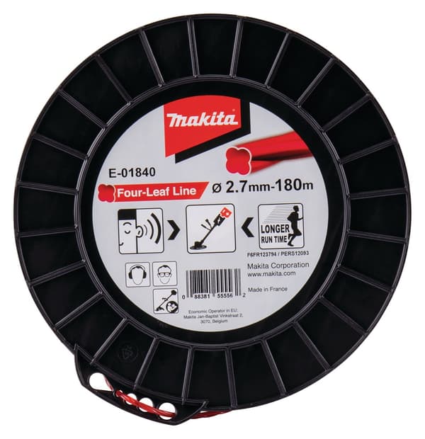 MAKITA MONOFILAMENT NYLON KLÖVER 2,7 mm/180 m
